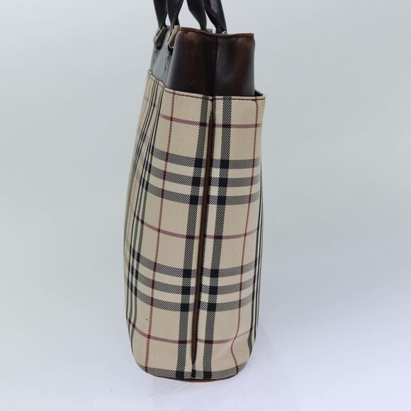 Burberry Nova Check Handbag Nylon Beige Nylon Handbag - Picture 3 of 16